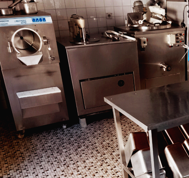 Frisch zubereitetes Speiseeis